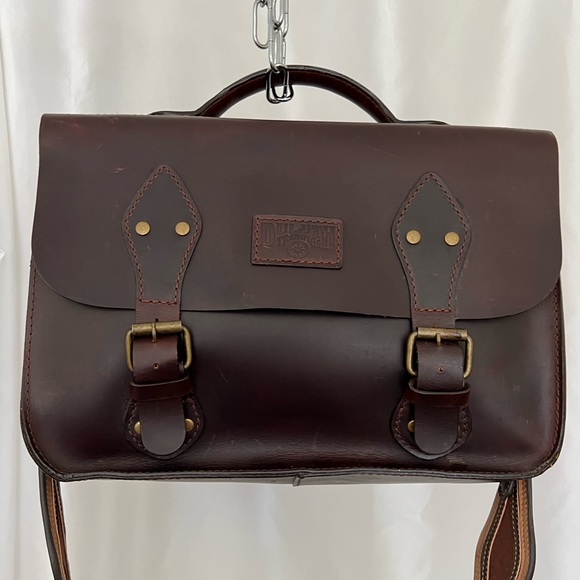 Duluth Trading Co Other - Duluth Trading Co Heavy Saddle Leather Briefcase Messenger Bag